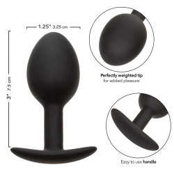 Calexotics Plug avec bille Anal Vibe 7.5 x 3.3 cm - Poids 46g